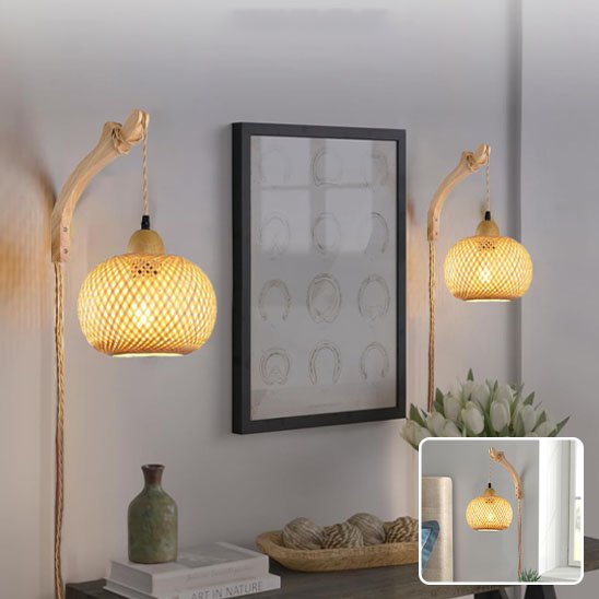 Applique murale rotin | Bohème - LUMINAIRE VOGUE